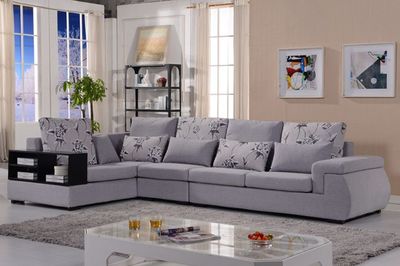 普尼狄現代簡約時尚布藝轉角沙發 大小戶型皆宜，拆洗設計更貼心